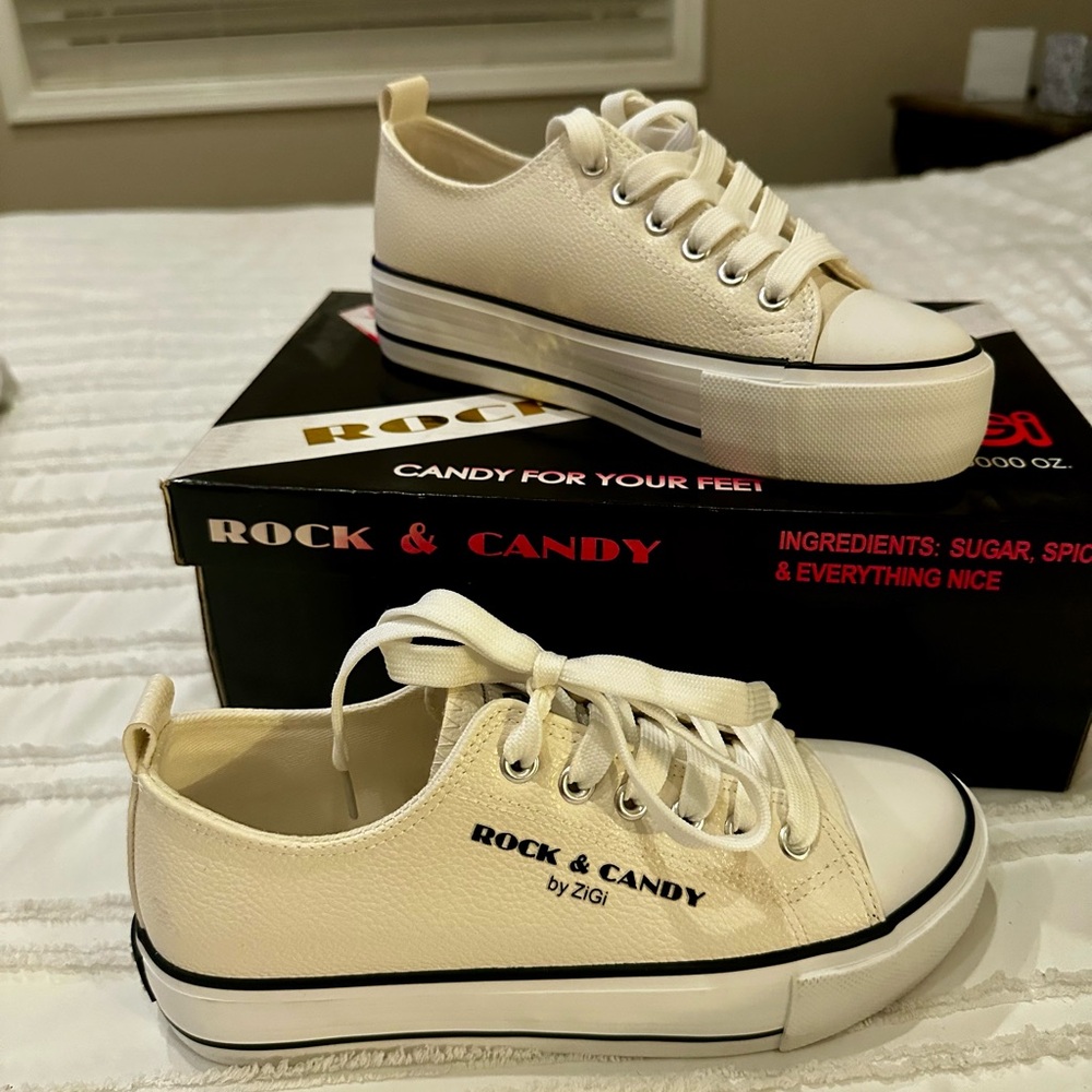 Rock & Candy by ZiGi White Sneakers